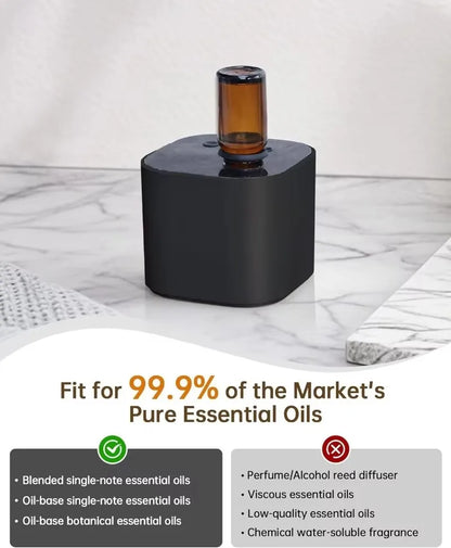 Portable Waterless Aroma Diffuser – USB Rechargeable Electric Scent Diffuser