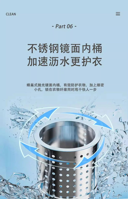 Mini Semi-Automatic Washing Machine – 7.5kg Large Capacity, for Socks, Underwear & Small Clothes, EU/UK/US/AU