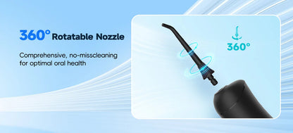 Portable Oral Irrigator | 5 Jet Tips | 5 Modes | 300ml | IPX7 Water Flosser