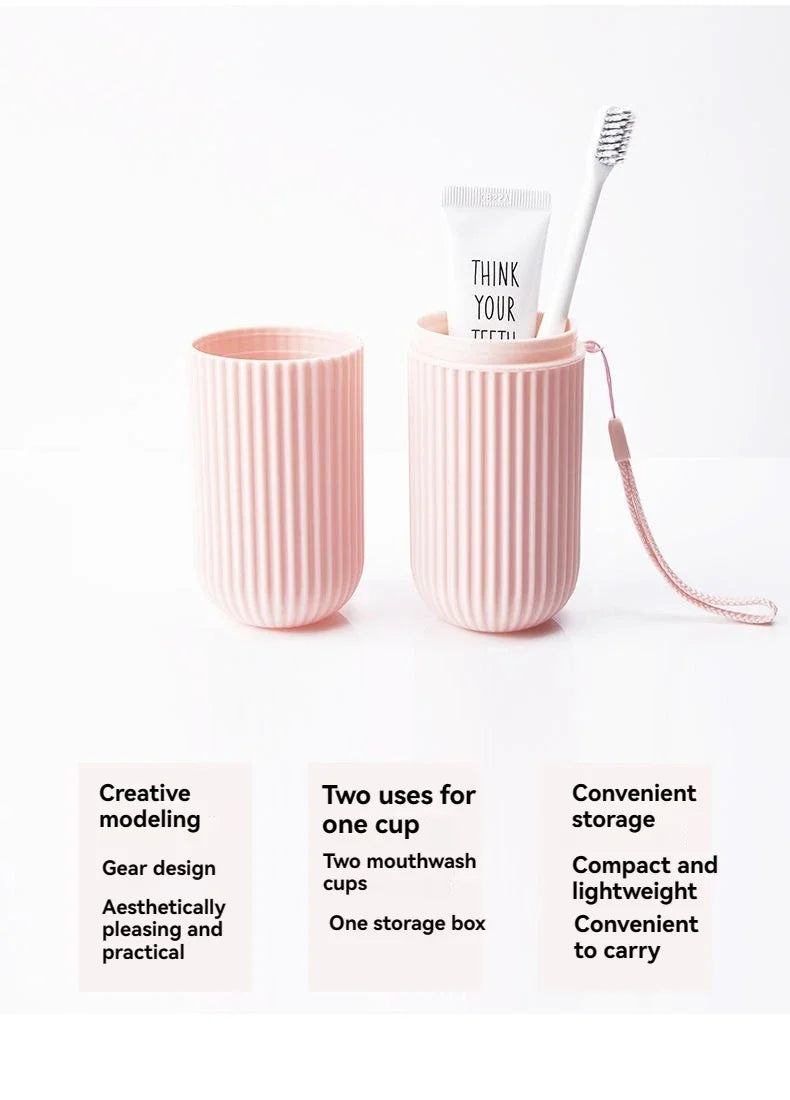 Portable Toothbrush & Toothpaste Holder Case – Travel & Camping Storage Box