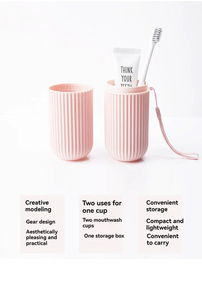 Portable Toothbrush & Toothpaste Holder Case – Travel & Camping Storage Box