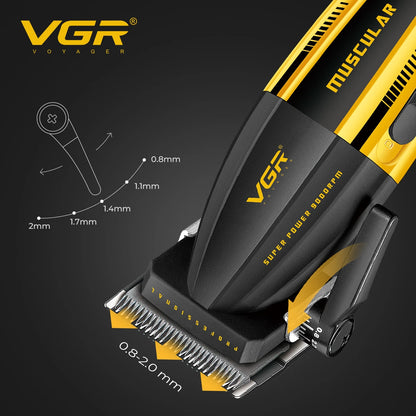 VGR Clipper Professional Hair Trimmer Electric Hair Cutting Machine 9000 RPM Hair Clipper Barber Cordless Clipper for Men V-285