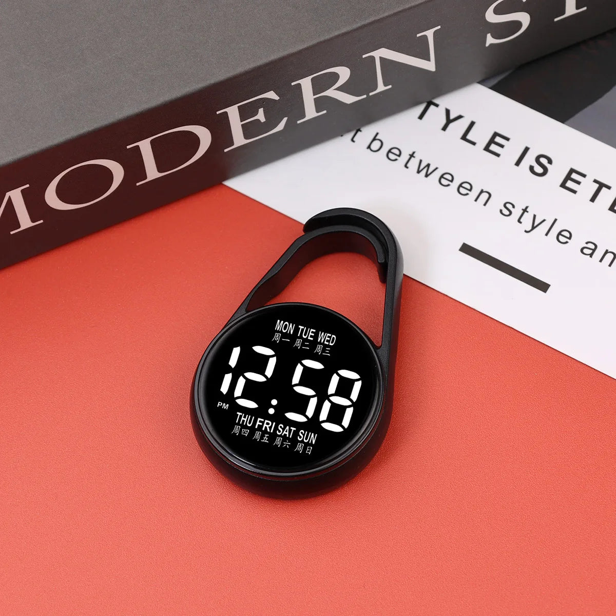 LED Electronic Hanging Pocket Watch | Night Light Digital Display