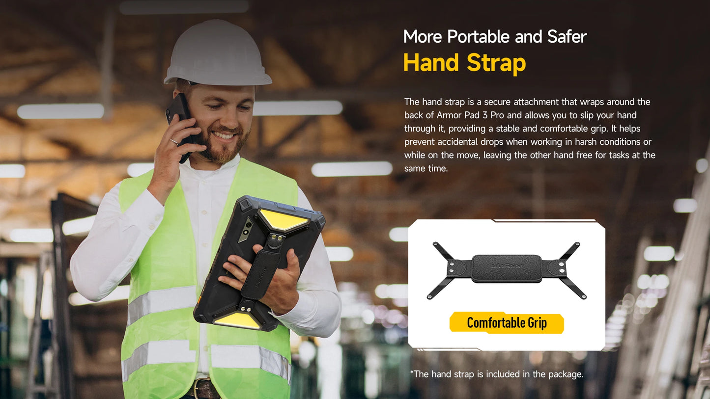 Ulefone Armor Pad 3 Pro – Rugged Tablet, 33280mAh, MT8788, 16GB+256GB, 10.36" 2K, 50MP, 4G LTE, Android 13