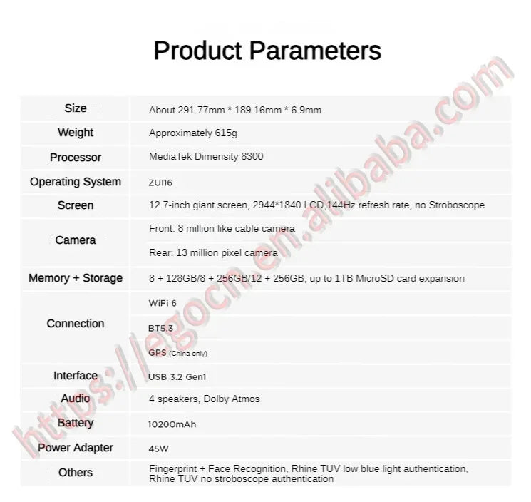 Lenovo Xiaoxin Pad Pro 2025 12.7" – 2.9K 144Hz, Dimensity 8300, Up to 12GB RAM, 256GB