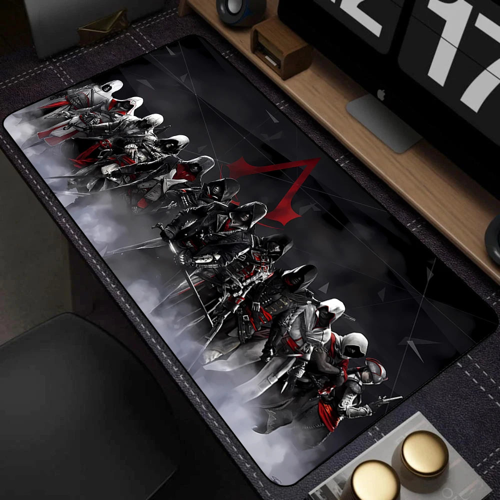 Assassin's Creed XXL Gaming Mouse Pad — Large Desk Mat, Multiple Sizes & Thickness