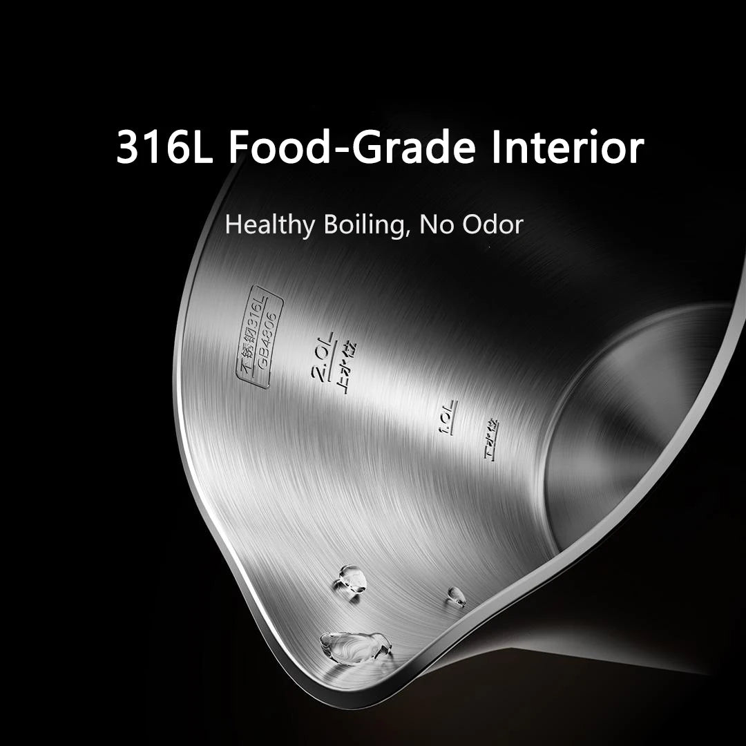 Xiaomi MIJIA Electric Kettle 3 Pro – 2L, 4 Temperature Settings, 24H Heat Preservation | 220V | EU/UK/AU