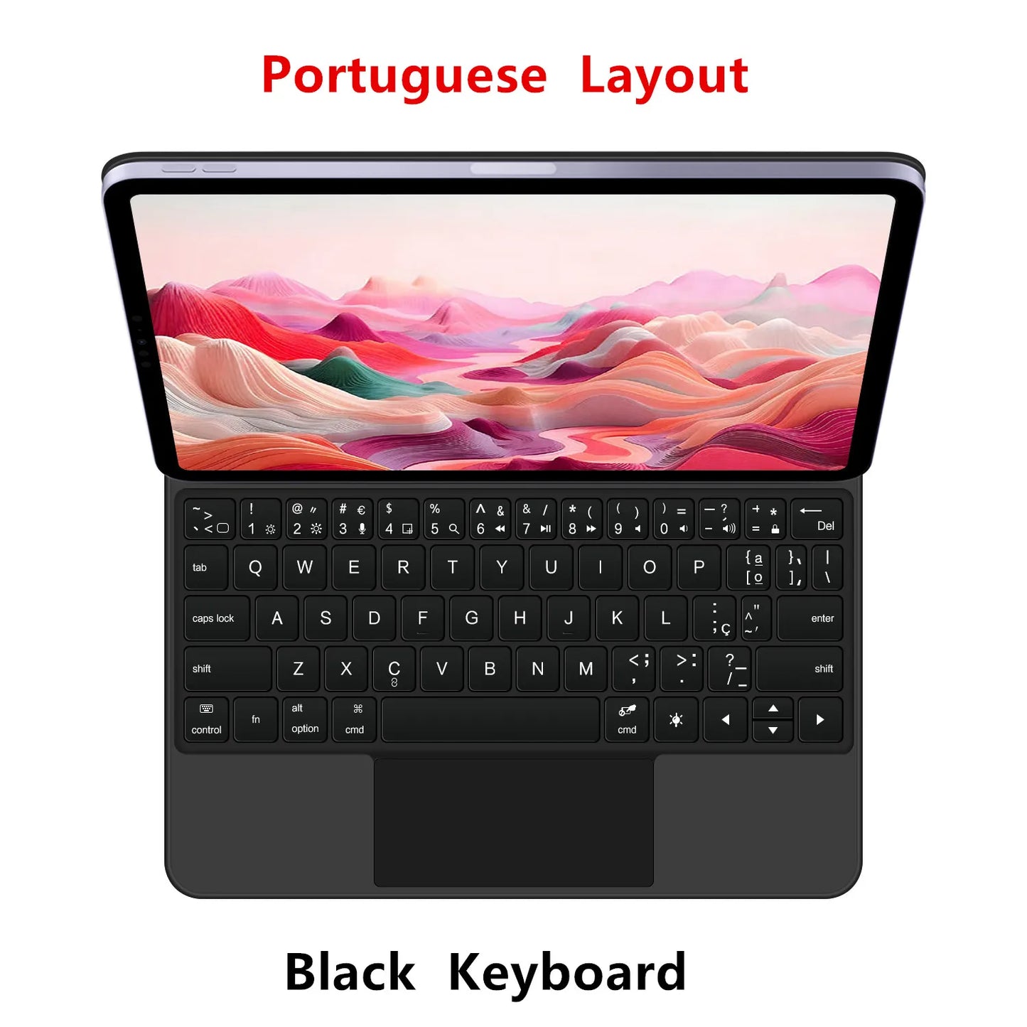 Magic Keyboard for iPad 11th Gen (A16) 2025 | Smart Case | Multi-Language | Black & White | 7 Languages