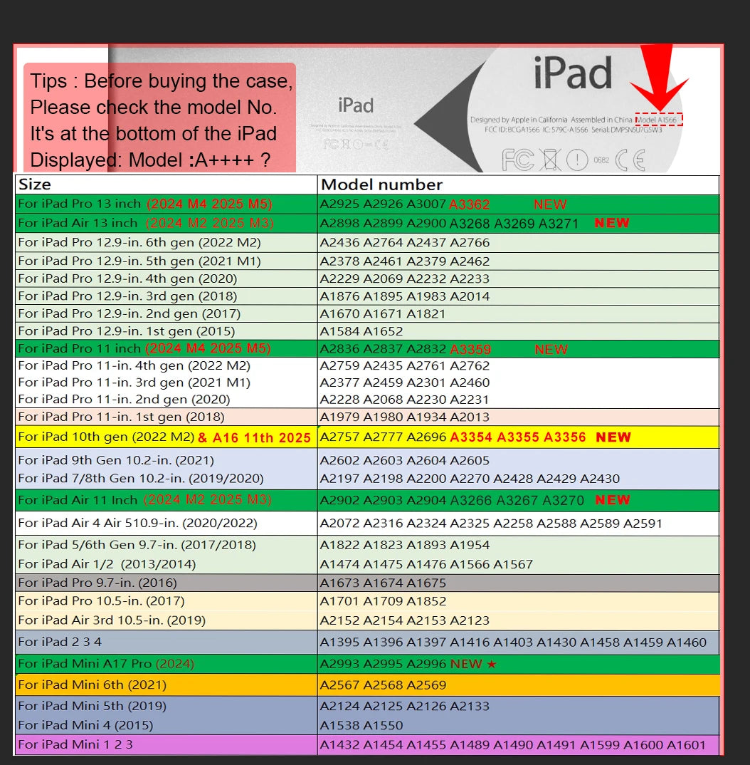iPad Case with Pencil Holder – iPad 11th/10th/9th Gen, Air 4/5, Pro 11/12.9/13, Mini 5/6/7