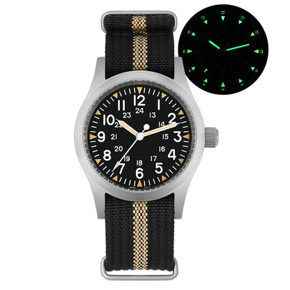 Militado ML05 Field Watch – 38mm, VH31 Sweep Quartz, Sapphire Crystal, 100M, Screw-Down Crown