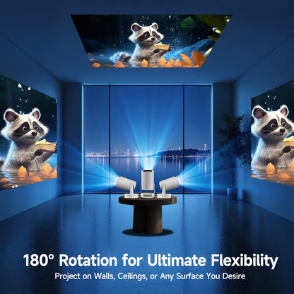 Magcubic HY300 Pro+ Portable Projector – 8000 Lumens, 720P, Android 14, WiFi 6, BT5.4, 5W Speaker