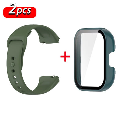 Silicone Strap & Case for Xiaomi Redmi Watch 3 / Active / Lite | Sport Band