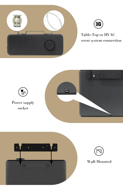 NAMSTE 4000m³ Smart Fragrance Diffuser – Bluetooth Timing Scent Air Machine for Home, Hotel & Spa