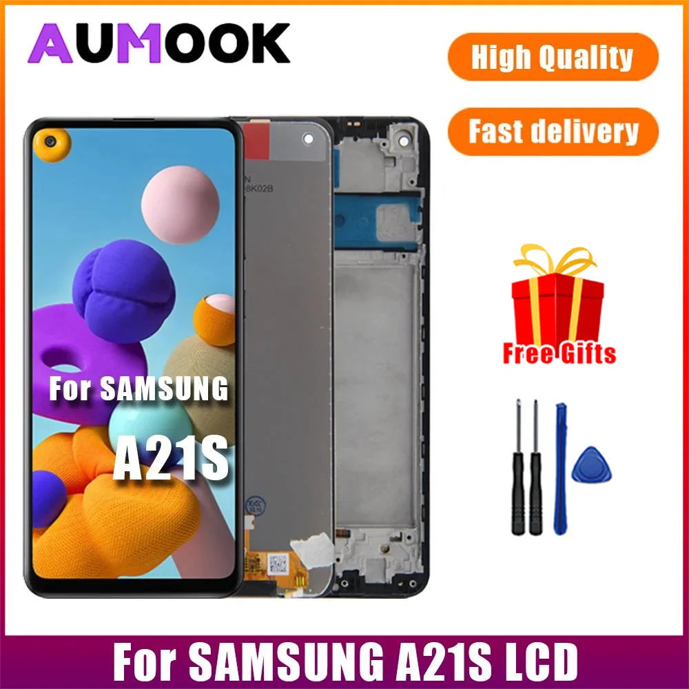 Samsung Galaxy A21s LCD Touch Screen Digitizer Assembly – With/Without Frame (A217)