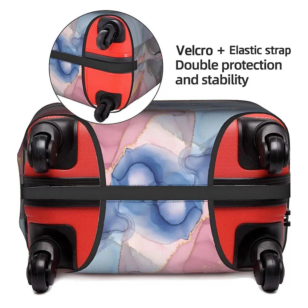 Stretch Elastic Suitcase Cover Protector with Painted Design