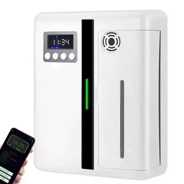 Bluetooth Smart Aroma Diffuser — 300m³ Coverage, Hotel & Home Air Freshener, Electric Fragrance Distributor