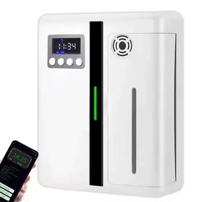 Bluetooth Smart Aroma Diffuser — 300m³ Coverage, Hotel & Home Air Freshener, Electric Fragrance Distributor
