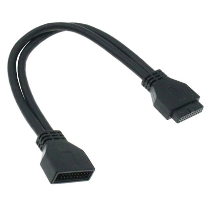 CableCC 90° USB 3.0 20-Pin Motherboard Extension Cable – Straight/Left/Right/Up/Down, 0.2m