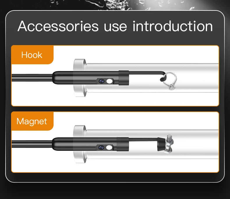 KERUI 1080P Industrial Endoscope Camera – 5" LCD, Dual/Triple Lens