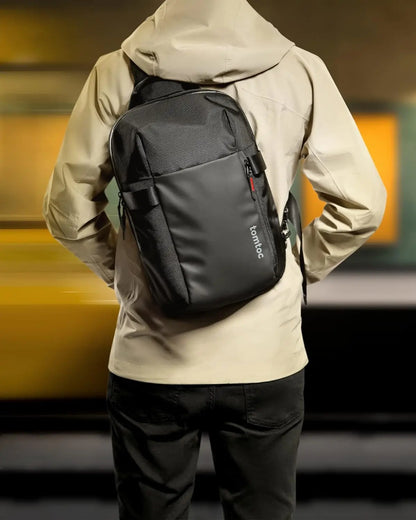 Airrniss 14" EDC Sling Bag – Minimalist Chest Crossbody Backpack for MacBook Pro M1/M2 A2779 A2442