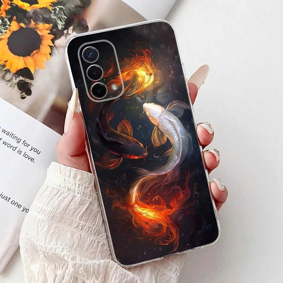 Luxury Painted Soft Silicone Case for Oppo A74 5G – Shockproof Back Cover