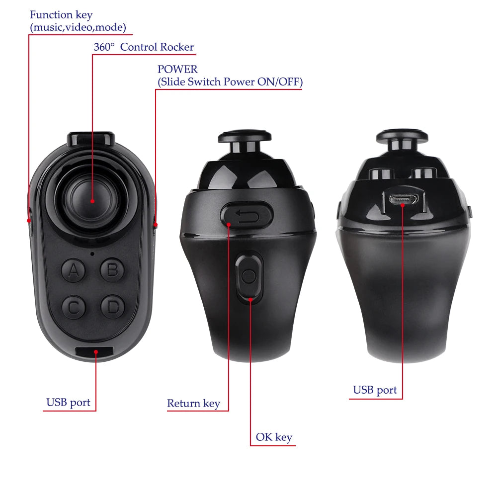 Bluetooth Gaming Finger Mouse – Game Controller Handle Adapter | Android & iOS