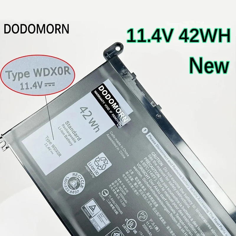 DODOMORN WDX0R Laptop Battery for Dell Vostro 5468 5568 & Inspiron 15 5567 5770 Series