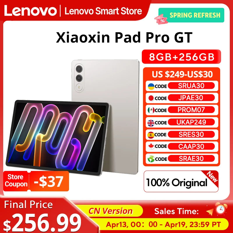 Lenovo Xiaoxin Pad Pro GT 2025 CN – 11.1" 3.2K 144Hz, Snapdragon 8 Gen3, 8860mAh