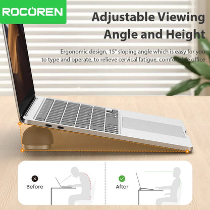 Rocoren Magnetic Laptop Stand & Mini Cooler for MacBook Pro/Air
