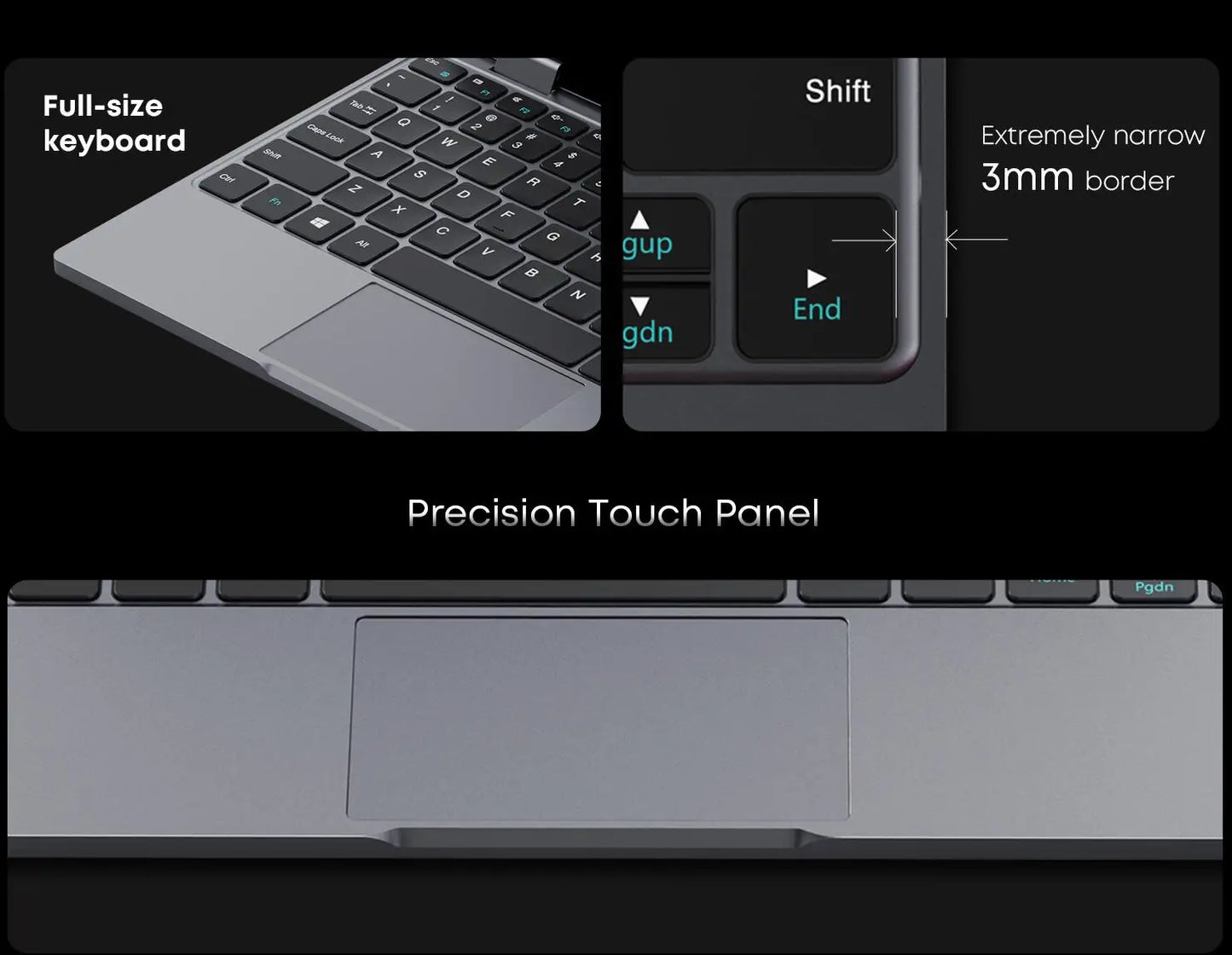 CHUWI MiniBook X 2-in-1 Touch Laptop – 10.51" 2K IPS, Intel N150, 16GB RAM, 512GB, Windows 11