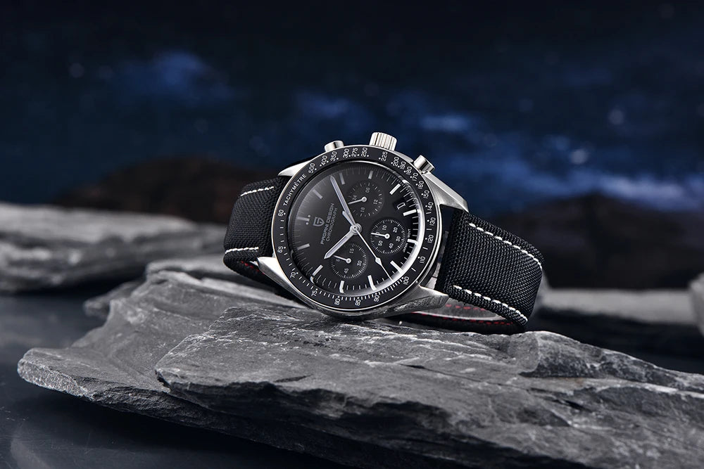 PAGANI DESIGN 1701 V5 Men's Luxury Quartz Chronograph Watch – AR Sapphire Glass, 100M Waterproof