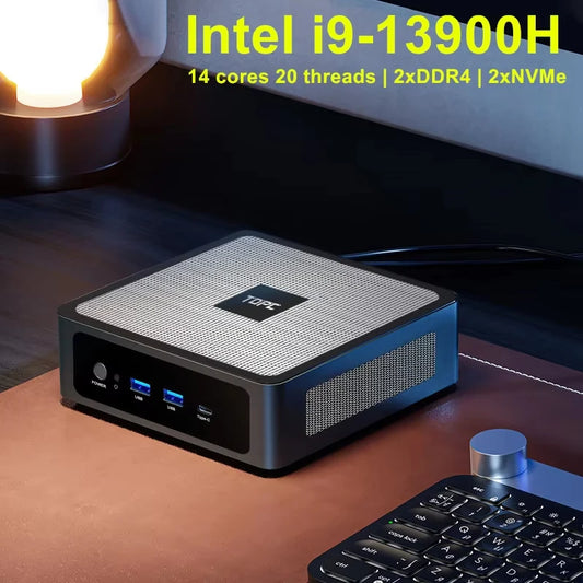 Aittact Mini PC 13th Gen Intel i9-13900H / i7-13700H / i5 – DDR5, 2x NVMe, 2x LAN, Windows 11