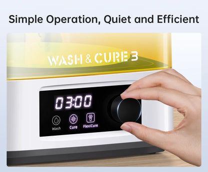 ANYCUBIC Wash & Cure 3 AE – 2-in-1 Resin Cleaning & Curing Machine for Mars / Photon / Mono 4 / LCD / SLA / DLP