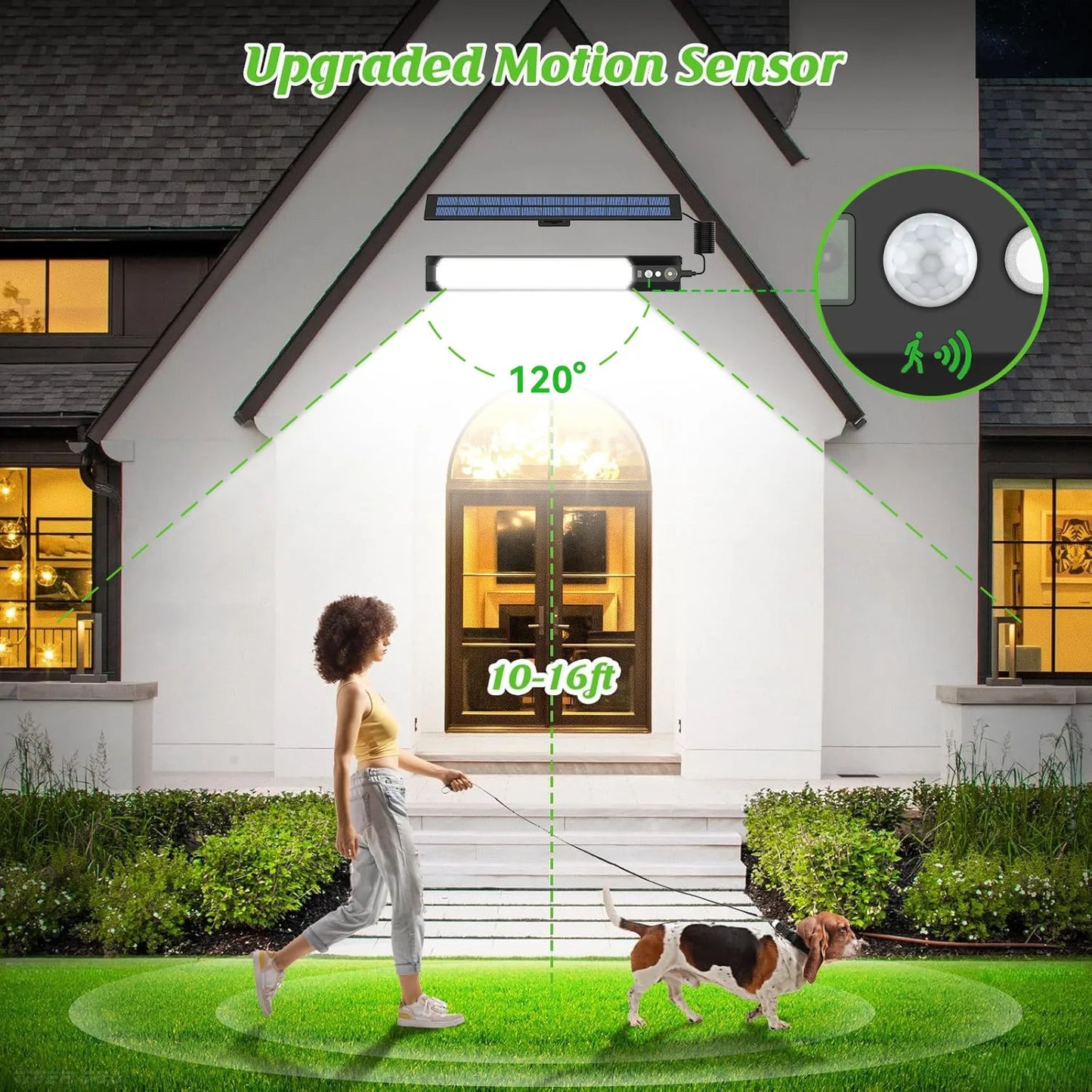 Solar Flood Light – 5000000LM LED, Remote Control, Waterproof Outdoor Spotlight