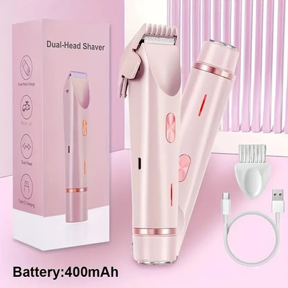 Women's Electric Hair Remover | Double Head Shaver, Private Area Trimmer, Valentine's & Christmas Gift