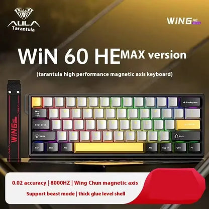 R.E.D. Shopping Aula Win68 HE magnetic switch mini gaming keyboard with RGB backlit keys for PC gamers and e-sports.