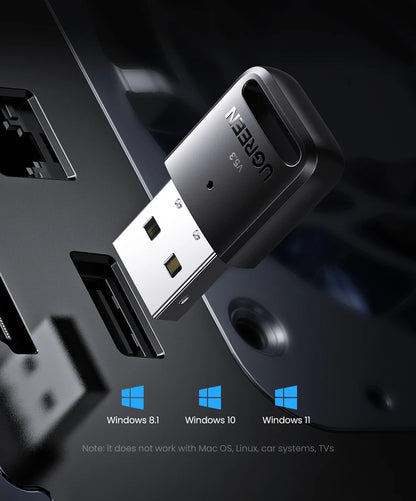 UGREEN USB Bluetooth Adapter 6.0 / 5.4 | Dongle for PC, Keyboard, Mouse, Headphones
