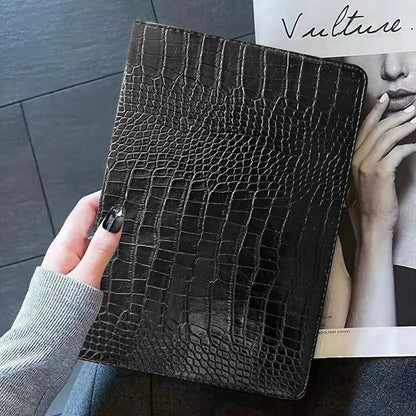 Premium Crocodile Leather iPad Case with Card Slot – 9.7" to 11" | Air, Mini, Pro