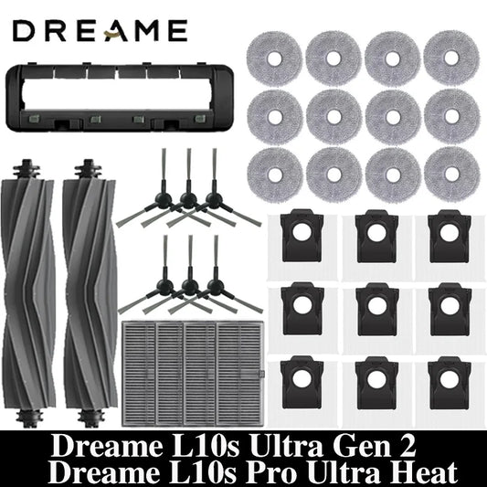 Dreame L10s Ultra Gen2 / L10s Pro Ultra Heat Replacement Parts | Brush, HEPA Filter, Mop, Dust Bag