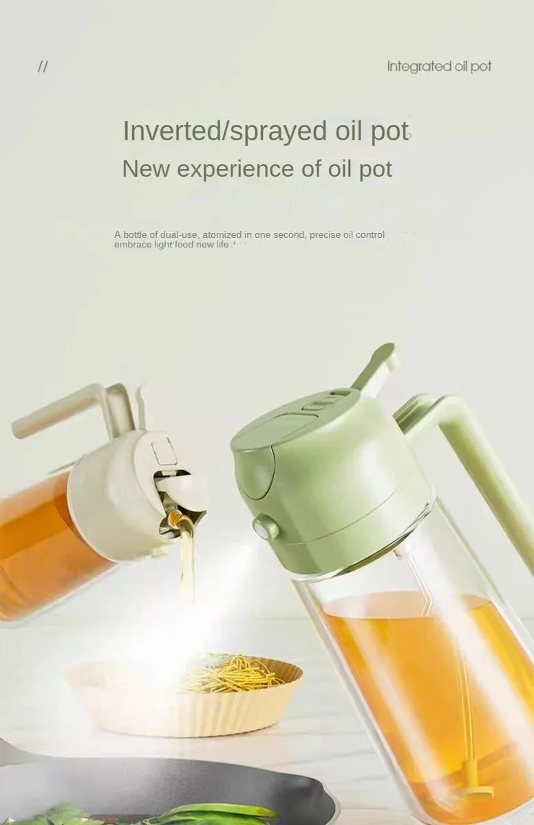 2-in-1 Pour & Spray Oil Dispenser Bottle | 500ml Kitchen Oil Sprayer