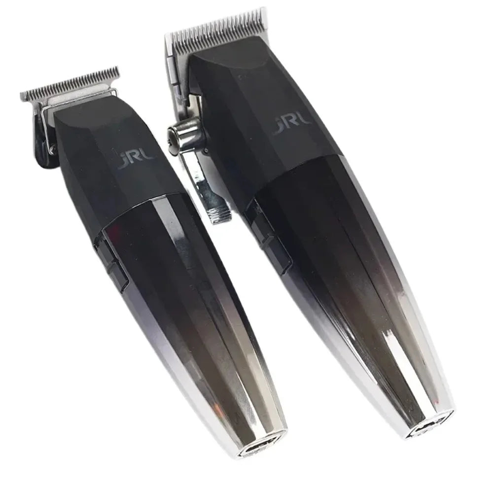 JRL 2020C Professional Hair Clipper & 2020T Trimmer – Cool Blade Technology, LCD Display, Rechargeable | Barber Set