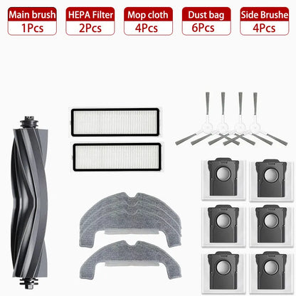 Dreame D10 Plus Gen 2 (RLD32GD) Robot Vacuum Spare Parts – Brush, Filter, Mop & Dust Bag