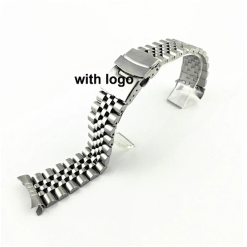 Solid Stainless Steel Jubilee Bracelet for Seiko SKX007 / SKX009 / SRPD – 20/22mm Curved End