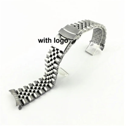 Solid Stainless Steel Jubilee Bracelet for Seiko SKX007 / SKX009 / SRPD – 20/22mm Curved End