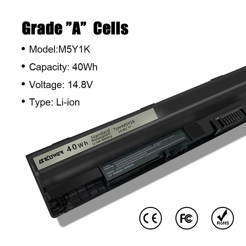 SKOWER Dell Inspiron & Vostro Replacement Battery M5Y1K 40Wh — 3451 3452 3458 3551 3558 3567 5555 5558 5559 5759