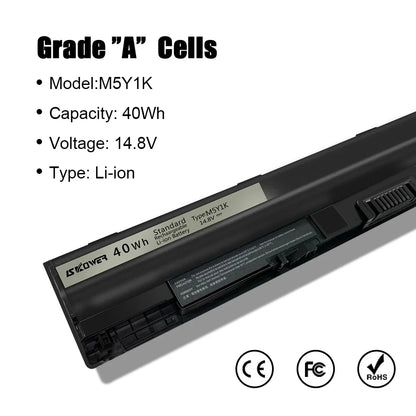 SKOWER Dell Inspiron & Vostro Replacement Battery M5Y1K 40Wh — 3451 3452 3458 3551 3558 3567 5555 5558 5559 5759