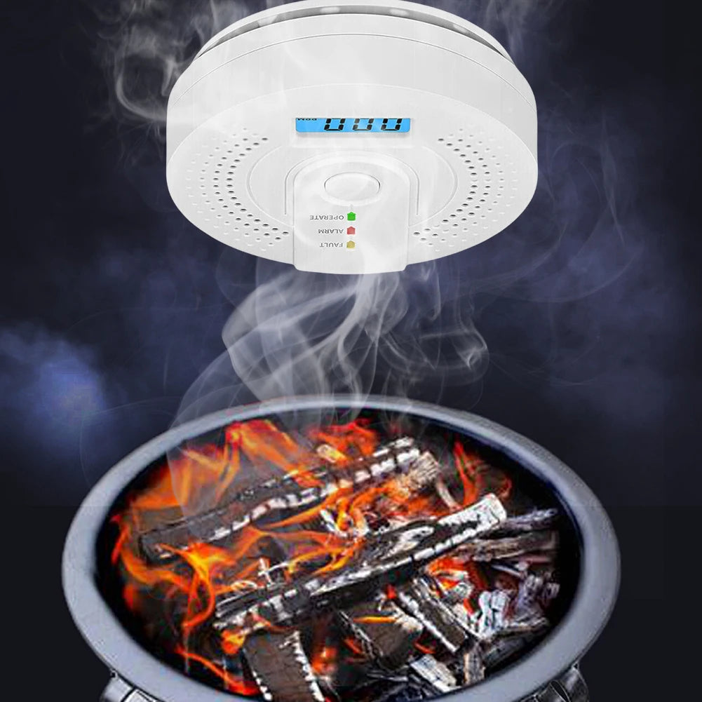 Digital Carbon Monoxide Detector – Sound Warning Battery Powered CO Gas Alarm