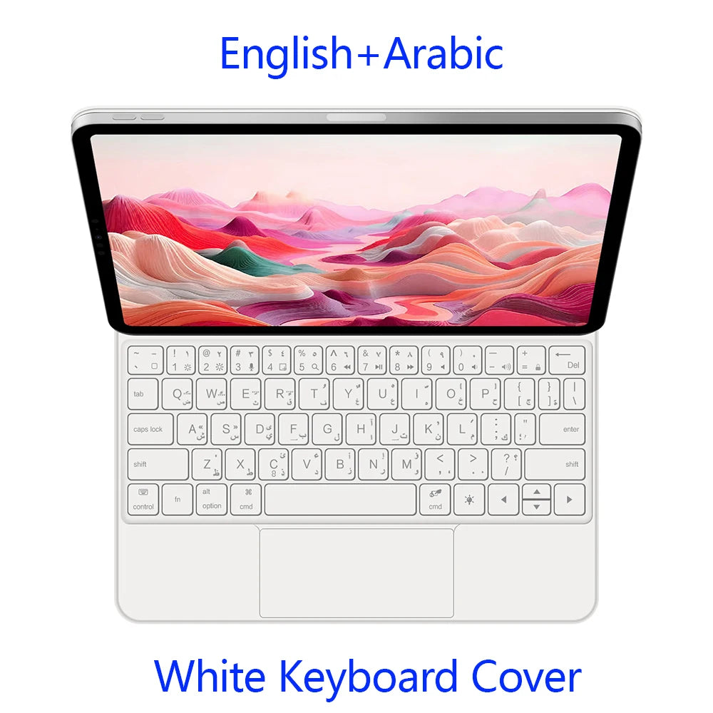 Backlit Magic Keyboard Case for iPad Air 11" M2/M3/M4 2024-2026 – Multi-touch, Smart Folio