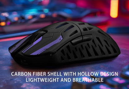 IROK HE6 Ultra Wireless Gaming Mouse – 30000 DPI, Carbon Fiber, PAW3950, Dual Mode, E-Sports