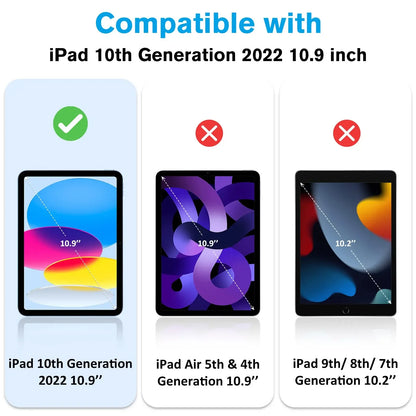 Tempered Glass Screen Protector for iPad 10th Gen 10.9" (2022) & iPad 11 A16 (2025)